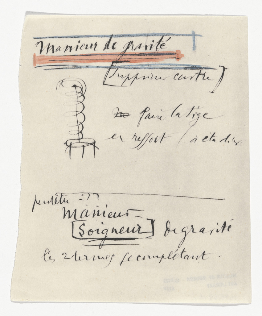 Untitled from The Bride Stripped Bare by Her Bachelors, Even (The Green Box) (La mariée mise à nu par ses célibataires, même [Boîte verte]) by Marcel Duchamp