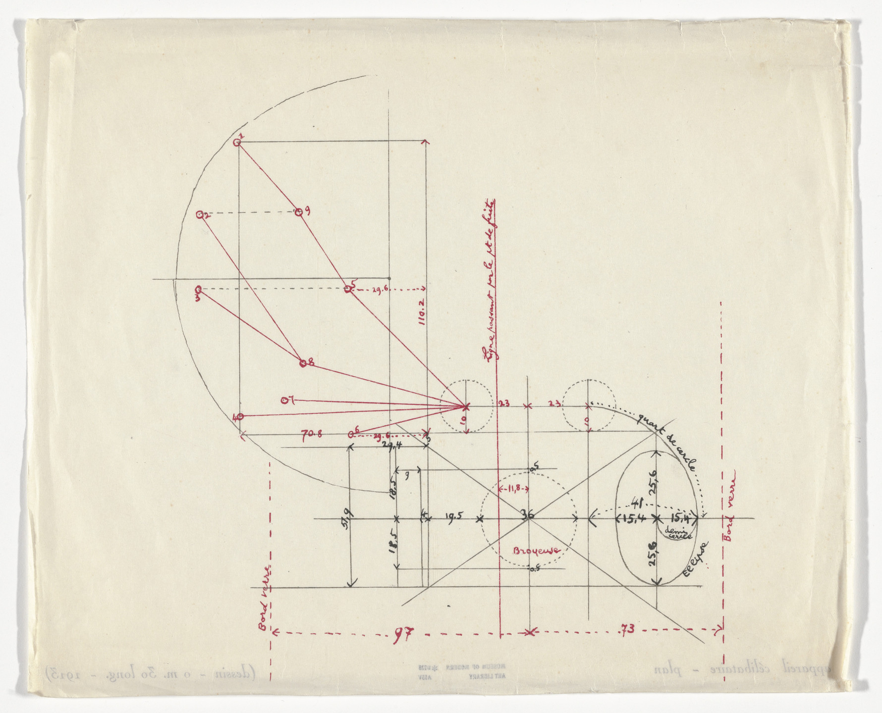 Marcel Duchamp. Untitled from The Bride Stripped Bare by Her Bachelors, Even (The Green Box) (La mariée mise à nu par ses célibataires, même [Boîte verte]). 1934