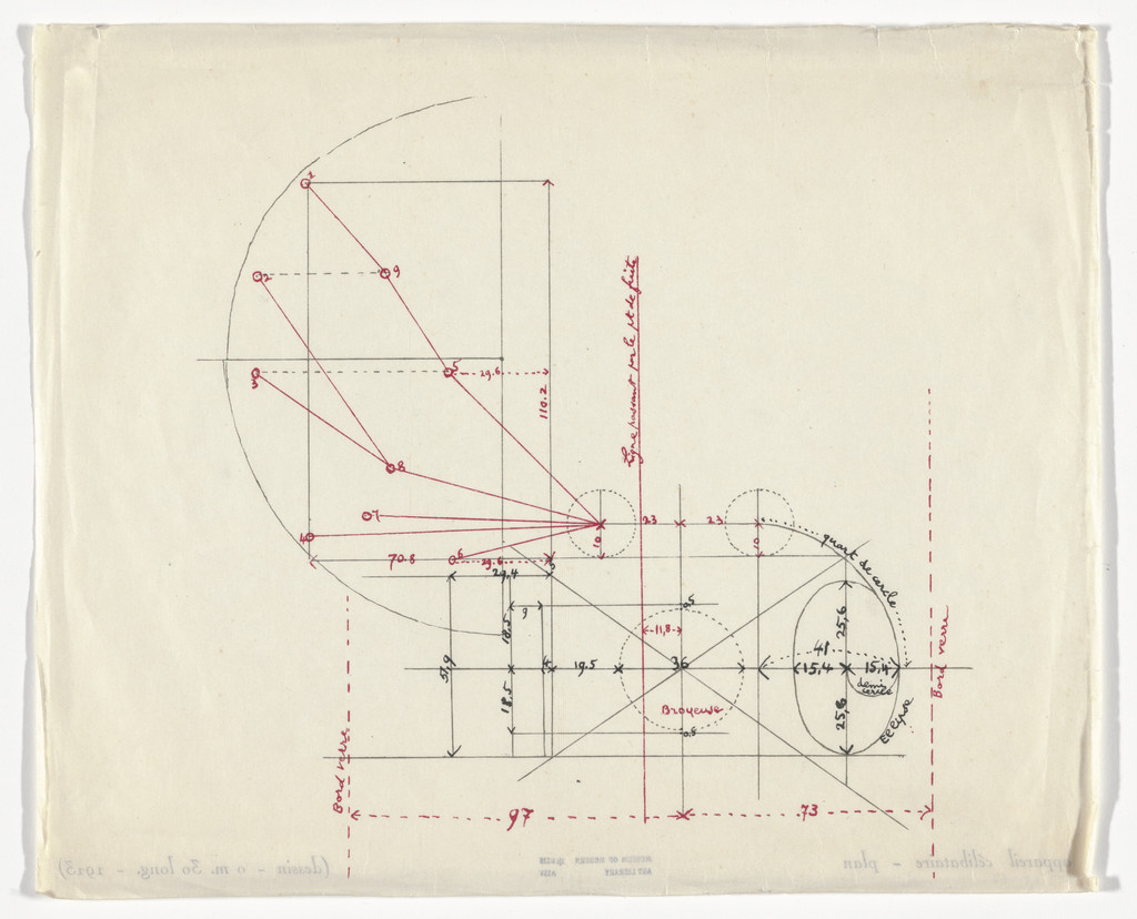 Untitled from The Bride Stripped Bare by Her Bachelors, Even (The Green Box) (La mariée mise à nu par ses célibataires, même [Boîte verte]) by Marcel Duchamp