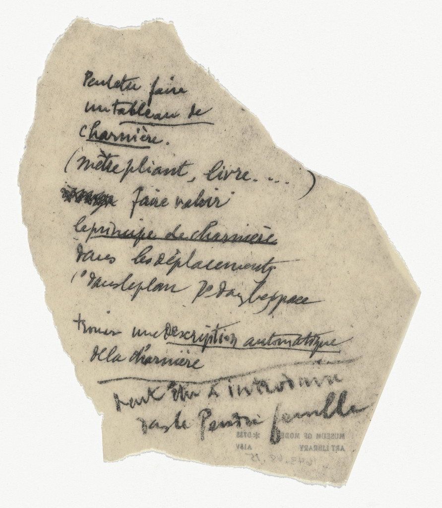 Untitled from The Bride Stripped Bare by Her Bachelors, Even (The Green Box) (La mariée mise à nu par ses célibataires, même [Boîte verte])