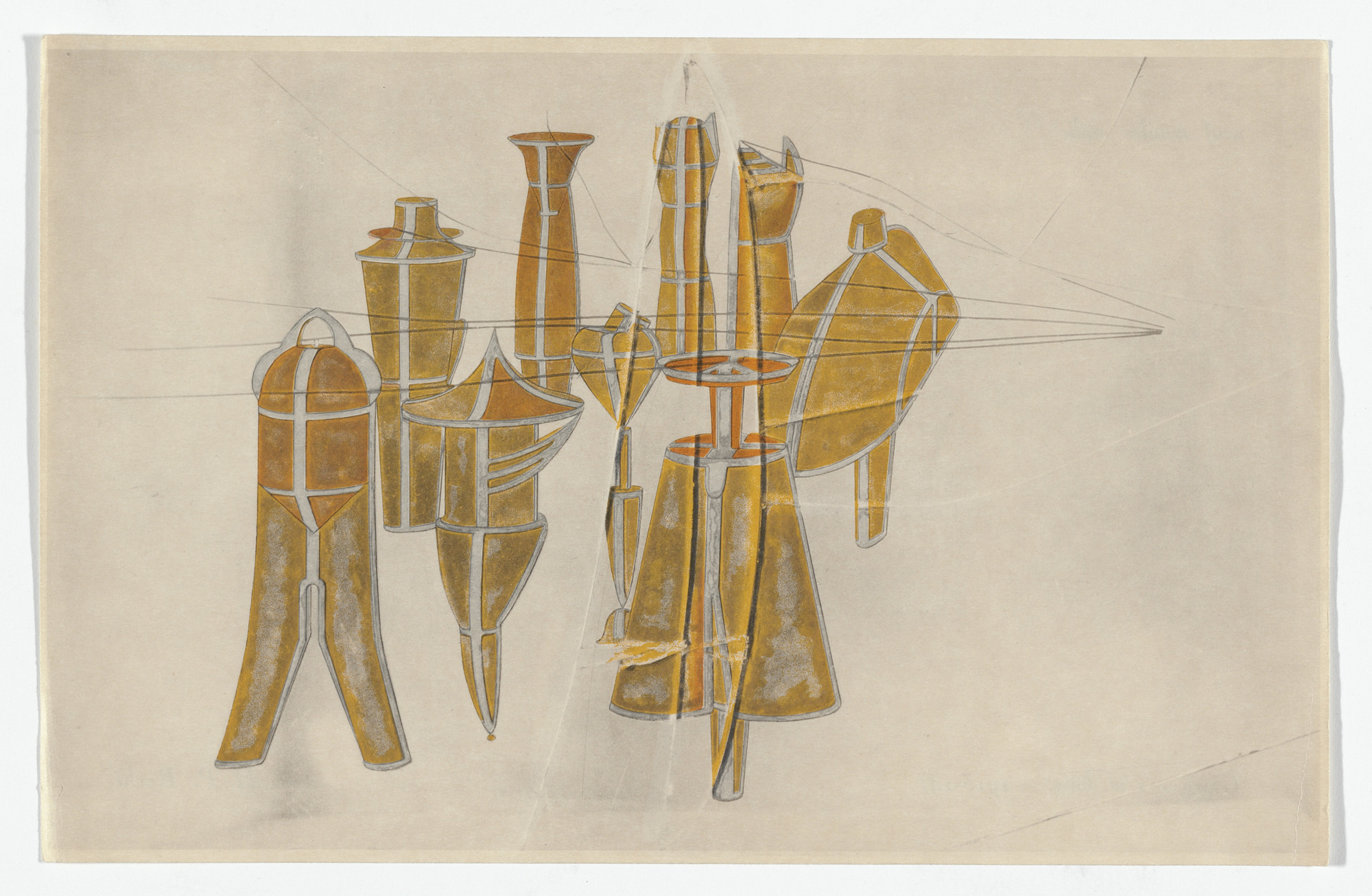 Marcel Duchamp. Untitled from The Bride Stripped Bare by Her Bachelors, Even (The Green Box) (La mariée mise à nu par ses célibataires, même [Boîte verte]). 1934
