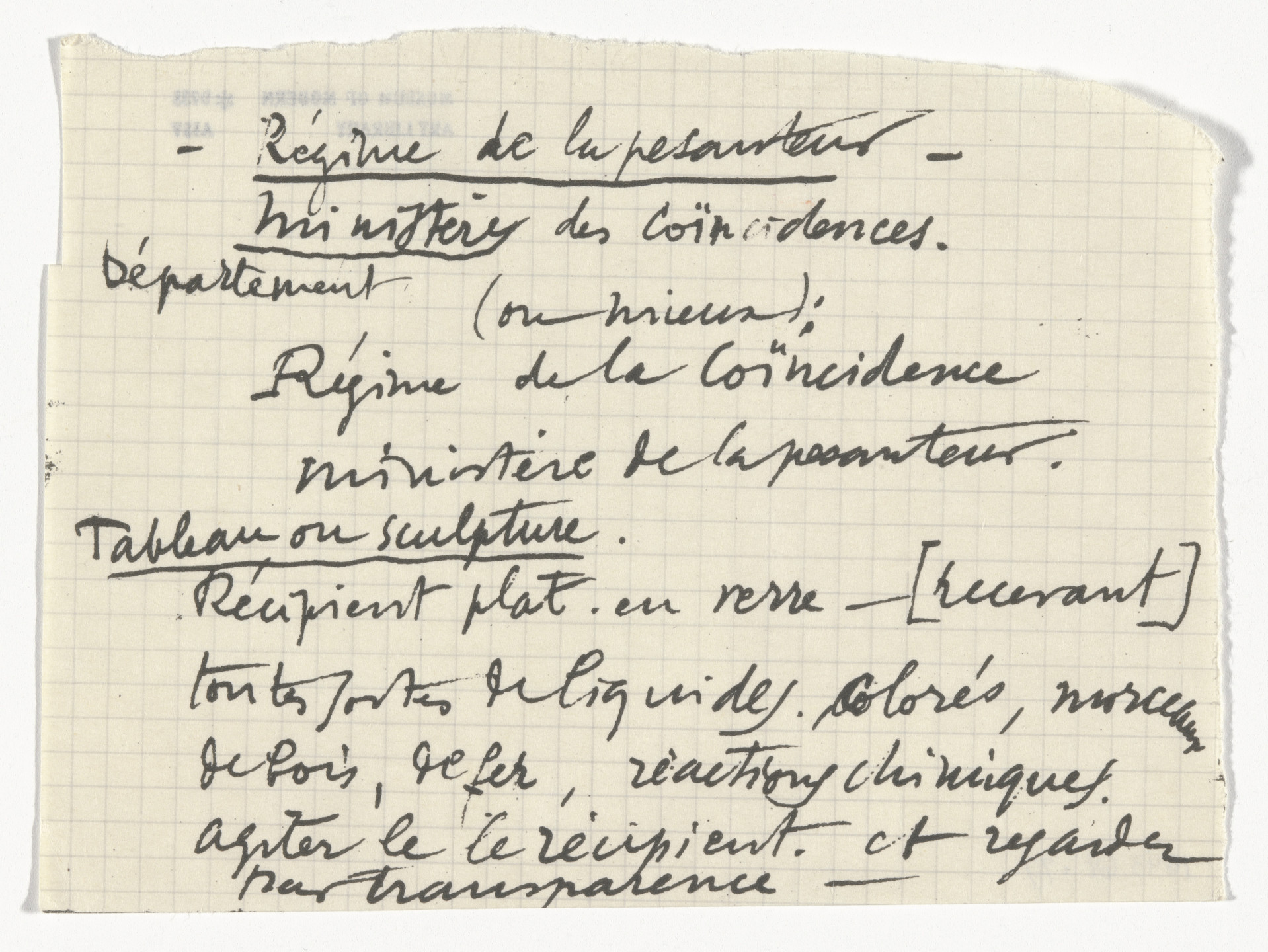 Marcel Duchamp. Untitled from The Bride Stripped Bare by Her Bachelors, Even (The Green Box) (La mariée mise à nu par ses célibataires, même [Boîte verte]). 1934