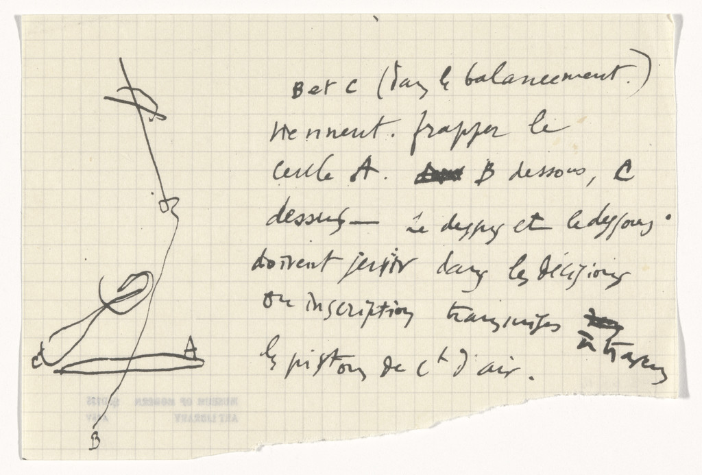 Untitled from The Bride Stripped Bare by Her Bachelors, Even (The Green Box) (La mariée mise à nu par ses célibataires, même [Boîte verte])