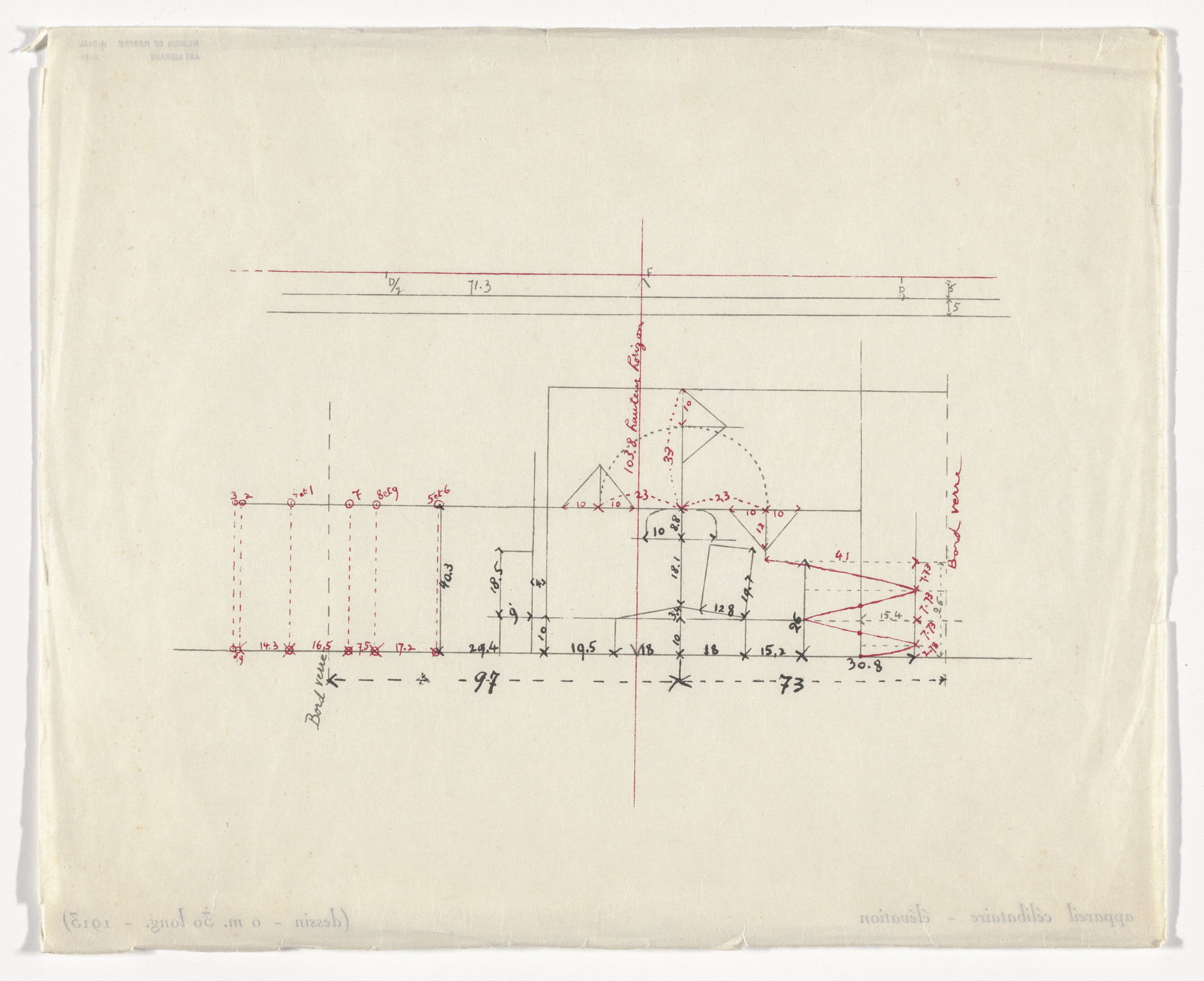 Marcel Duchamp. Untitled from The Bride Stripped Bare by Her Bachelors, Even (The Green Box) (La mariée mise à nu par ses célibataires, même [Boîte verte])