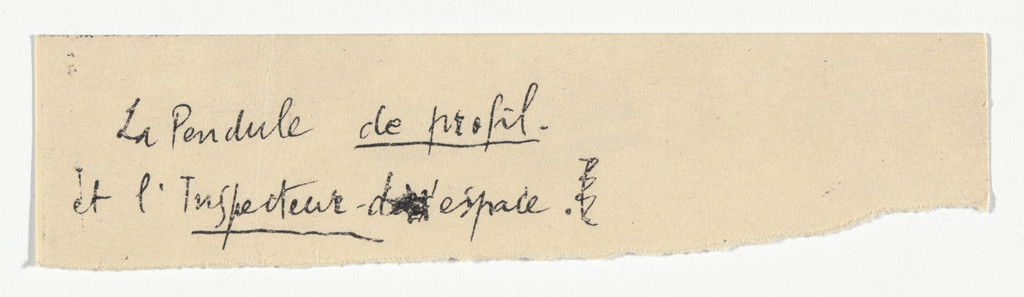 Untitled from The Bride Stripped Bare by Her Bachelors, Even (The Green Box) (La mariée mise à nu par ses célibataires, même [Boîte verte]) by Marcel Duchamp