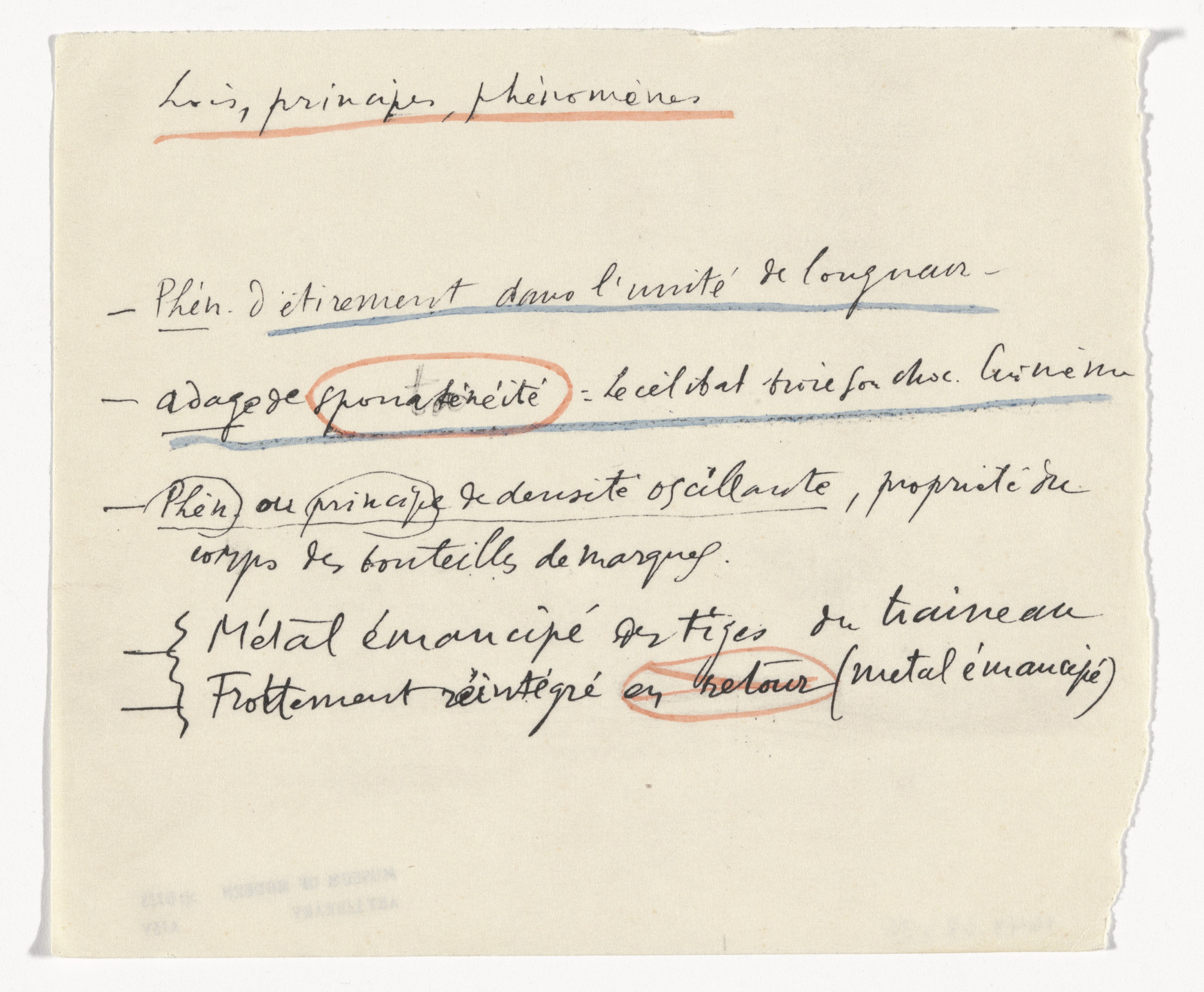 Marcel Duchamp. Untitled from The Bride Stripped Bare by Her Bachelors, Even (The Green Box) (La mariée mise à nu par ses célibataires, même [Boîte verte]). 1934