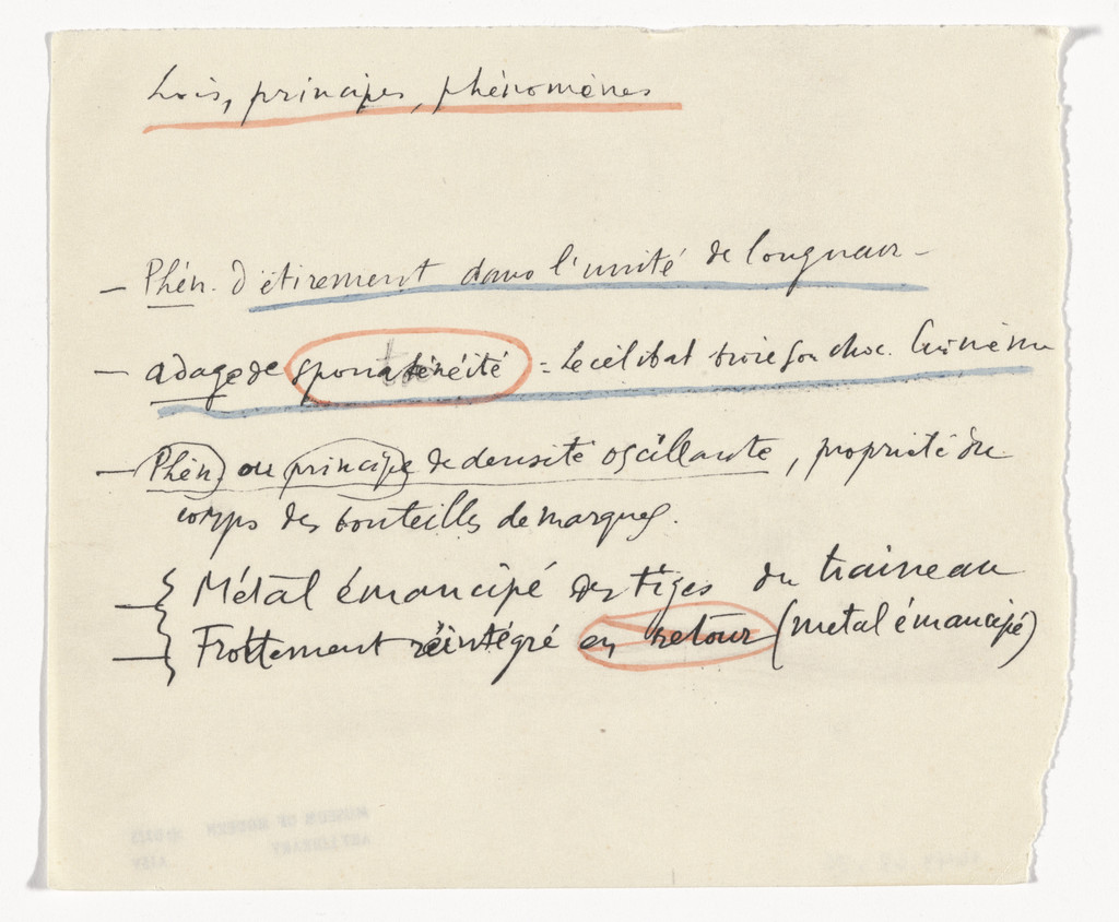 Untitled from The Bride Stripped Bare by Her Bachelors, Even (The Green Box) (La mariée mise à nu par ses célibataires, même [Boîte verte])