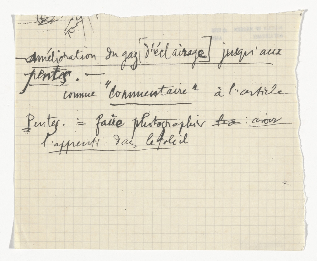Untitled from The Bride Stripped Bare by Her Bachelors, Even (The Green Box) (La mariée mise à nu par ses célibataires, même [Boîte verte])