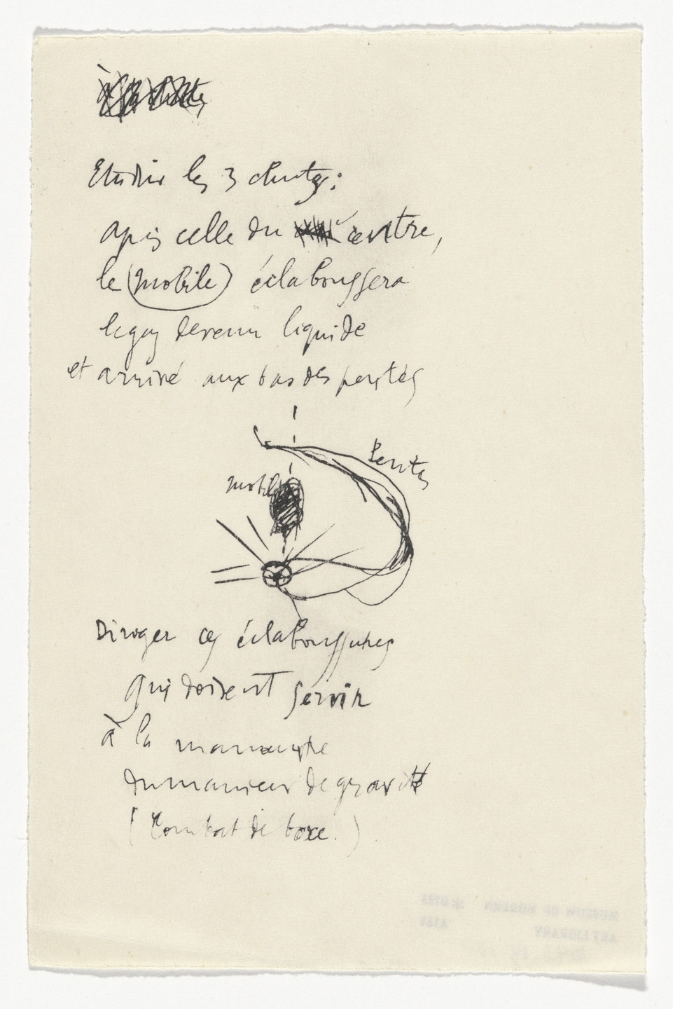 Marcel Duchamp. Untitled from The Bride Stripped Bare by Her Bachelors, Even (The Green Box) (La mariée mise à nu par ses célibataires, même [Boîte verte]). 1934