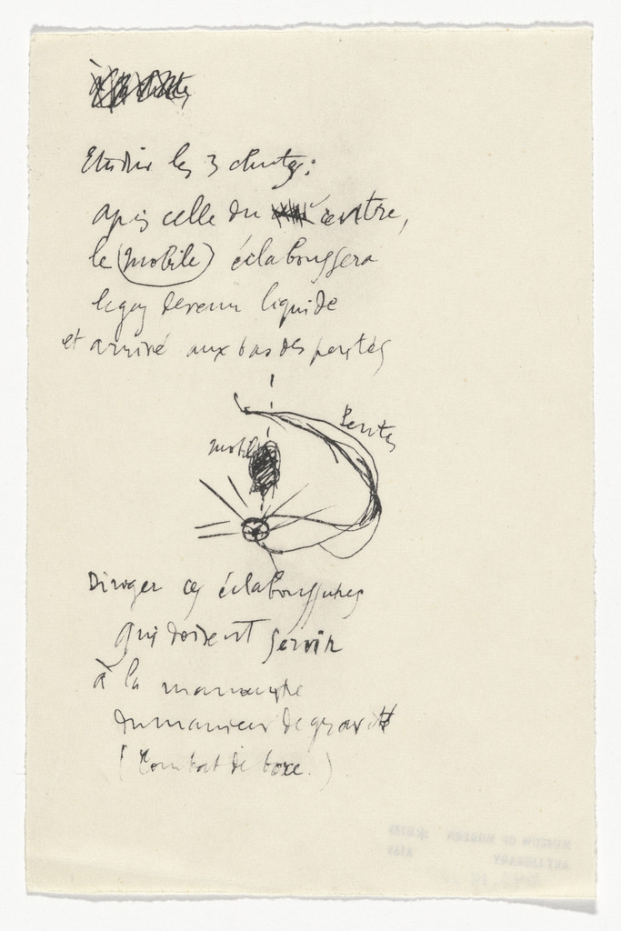 Untitled from The Bride Stripped Bare by Her Bachelors, Even (The Green Box) (La mariée mise à nu par ses célibataires, même [Boîte verte]) by Marcel Duchamp