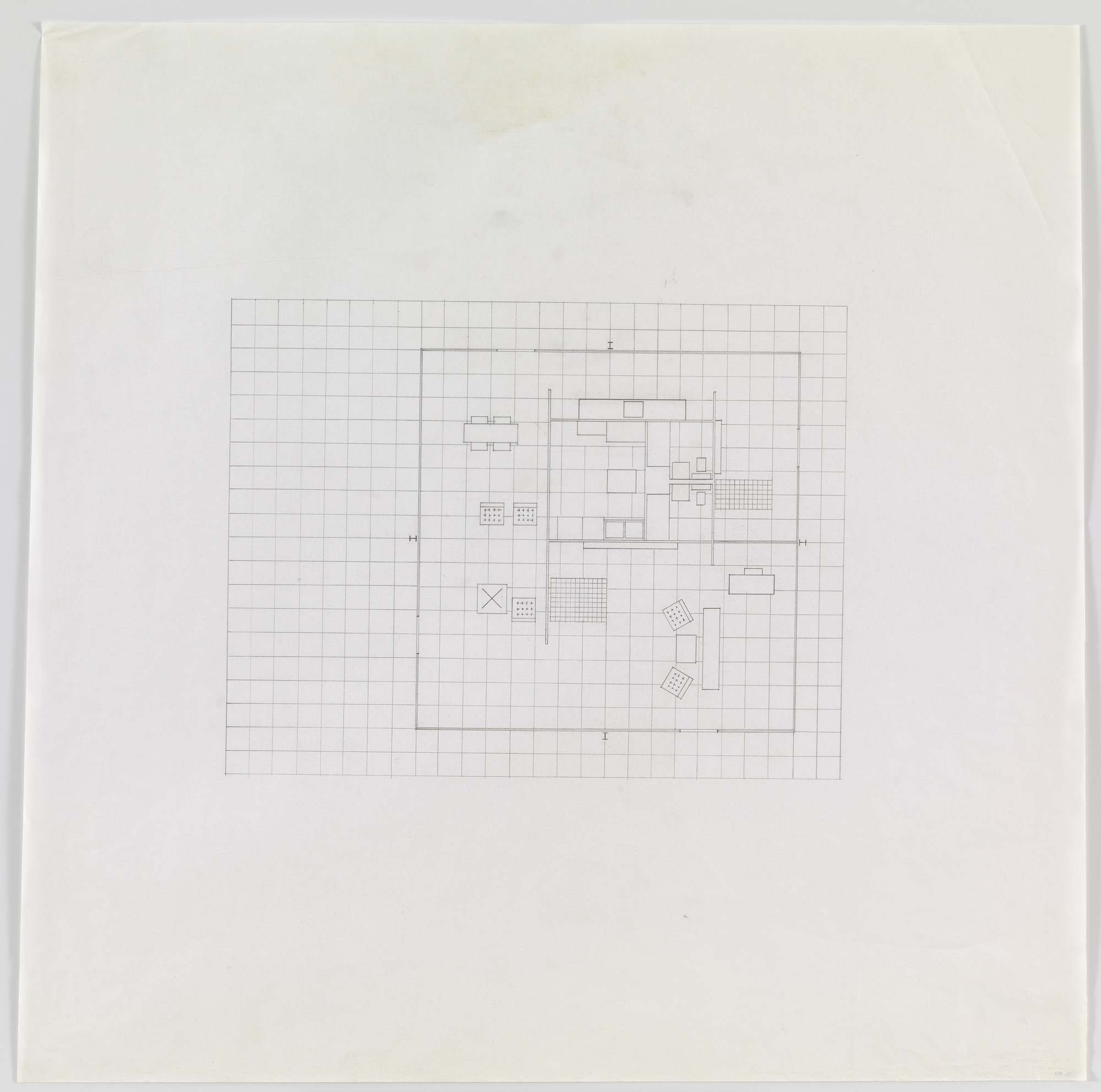 Ludwig Mies van der Rohe. Fifty by Fifty Feet House Project