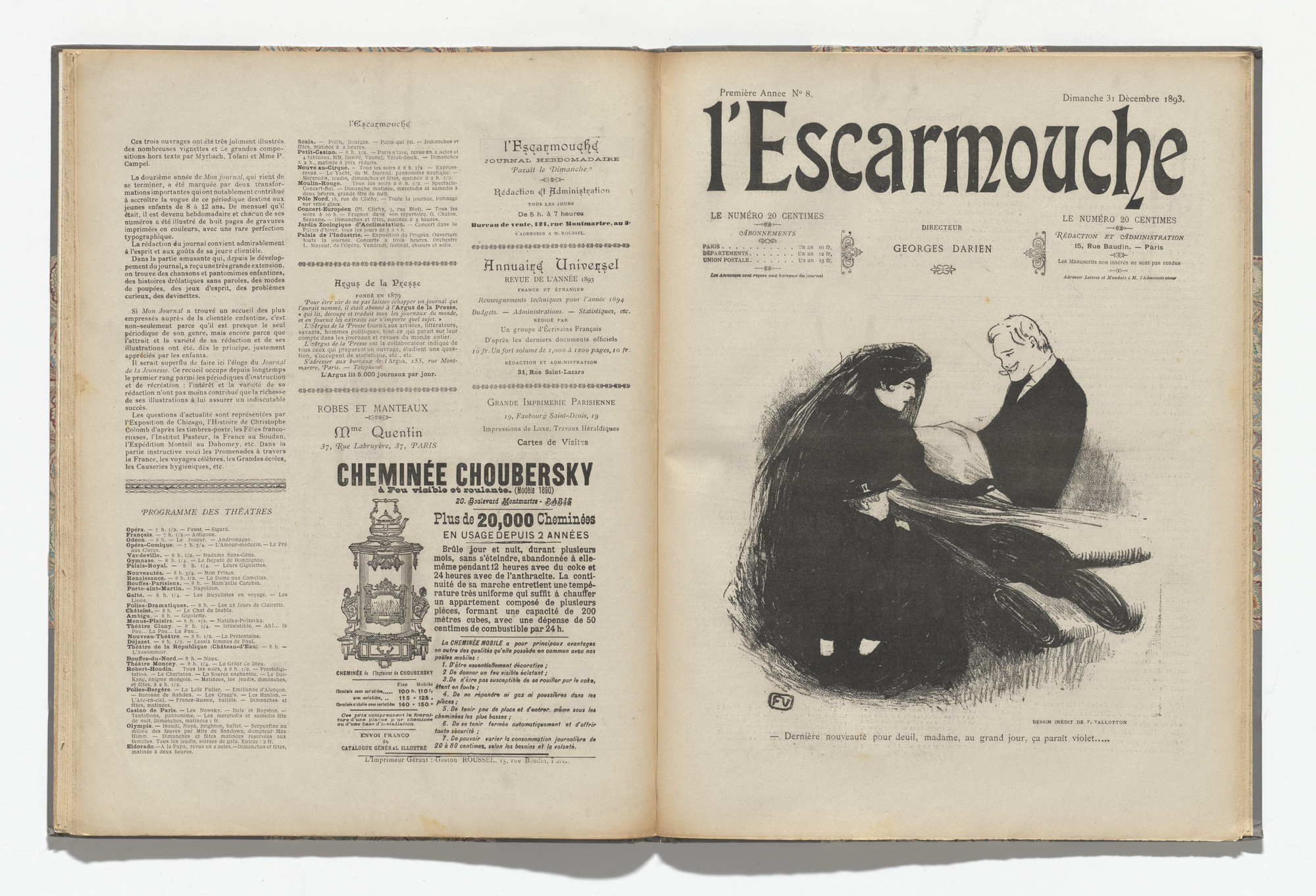 Various Artists. L&#39;Escarmouche, no. 8. December 31, 1893