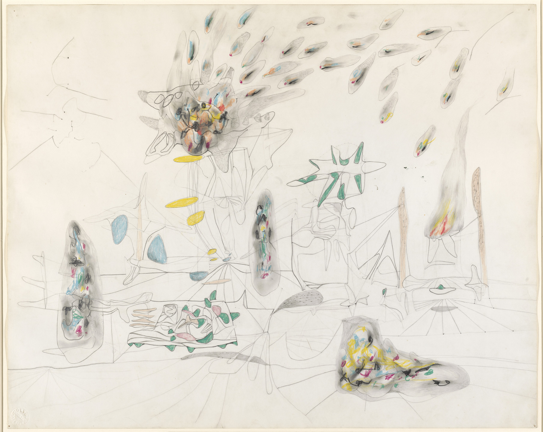 Roberto Matta. Fiery Landscape (Paysage Flammifére). 1940
