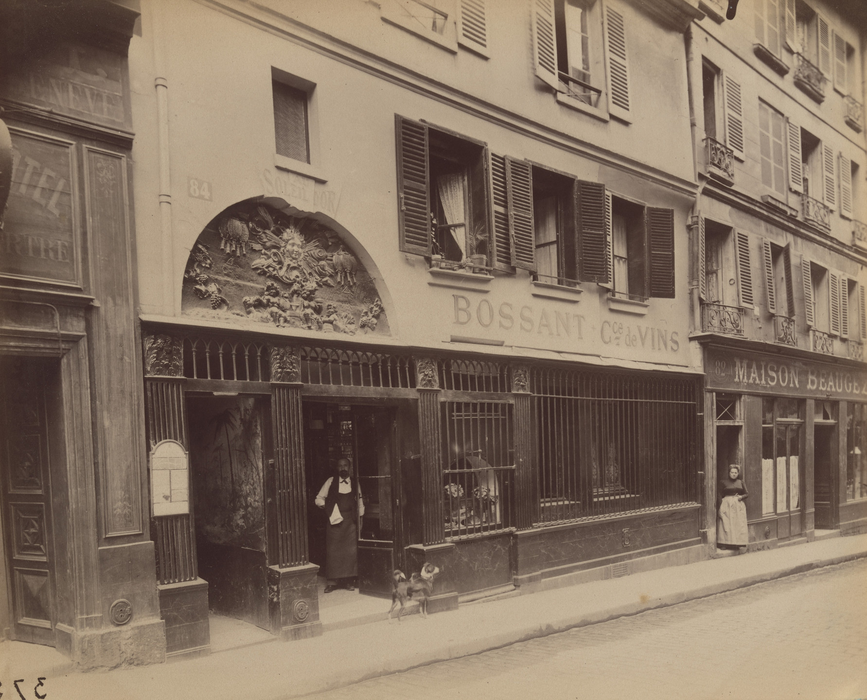 Eugène Atget. Au Soleil d'Or. 84 Rue Saint-Sauveur. 1899-1900 | MoMA