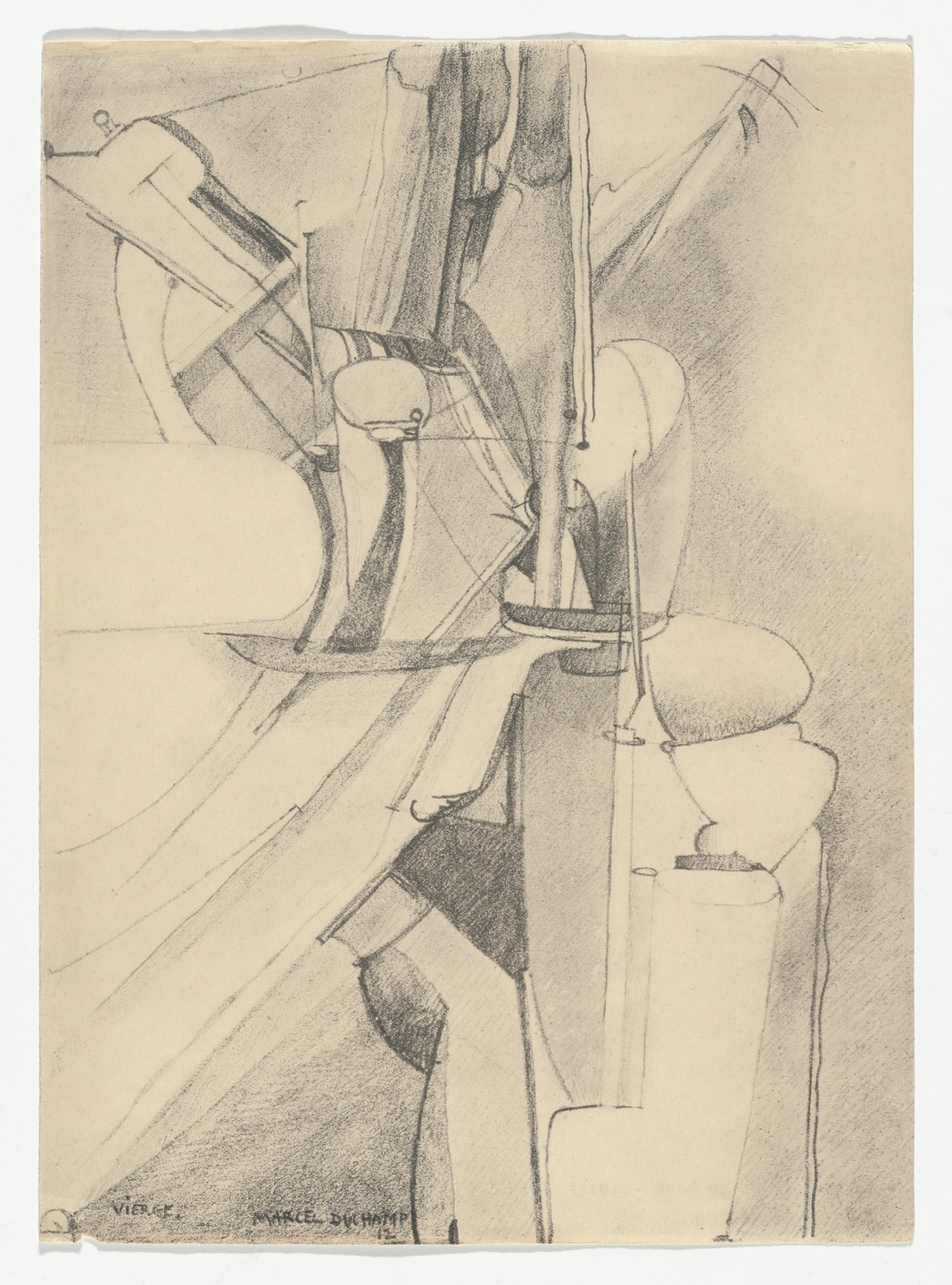 Marcel Duchamp. Untitled from The Bride Stripped Bare by Her Bachelors, Even (The Green Box) (La mariée mise à nu par ses célibataires, même [Boîte verte]). 1934