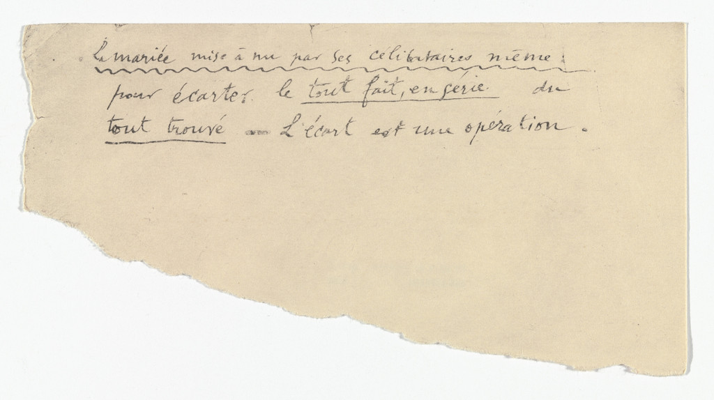 Untitled from The Bride Stripped Bare by Her Bachelors, Even (The Green Box) (La mariée mise à nu par ses célibataires, même [Boîte verte])
