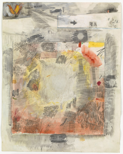 Robert Rauschenberg. Canto VIII: Circle Five, The Styx, The Wrathful; Circle Six, Dis, Capital of Hell, The Fallen Angels from the series Thirty-Four Illustrations for Dante's Inferno. 1959-60