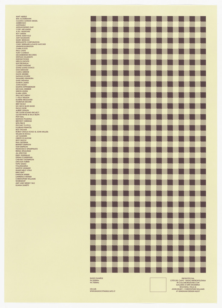 Untitled (Radio Danièle, Bologna, Italy, 2006)