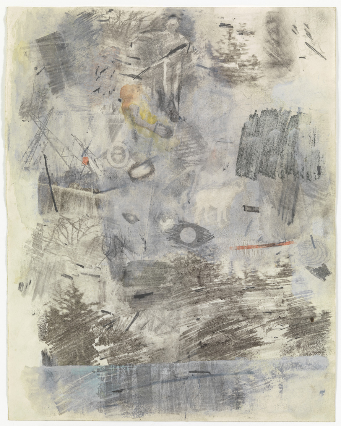Robert Rauschenberg. Canto I: The Dark Wood of Error from the series Thirty-Four Illustrations for Dante&#39;s Inferno. 1958