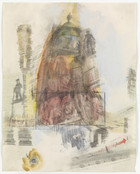 Robert Rauschenberg. Canto X: Circle Six, The Heretics from the series Thirty-Four Illustrations for Dante&#39;s Inferno. 1959-60
