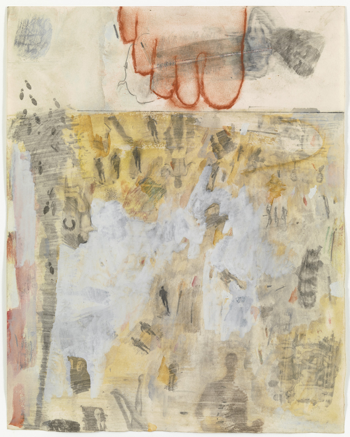 Robert Rauschenberg. Canto XIV: Circle Seven, Round 3, The Violent Against God, Nature, and Art, from the series Thirty-Four Illustrations for Dante's Inferno. 1959-60