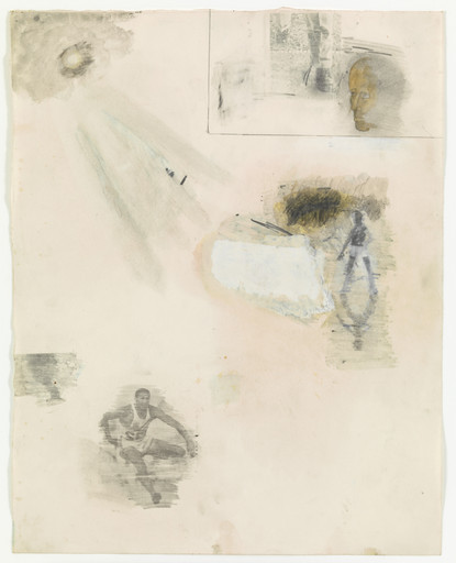 Robert Rauschenberg. Canto XV: Circle Seven, Round 3, The Violent Against Nature from the series Thirty-Four Illustrations for Dante's Inferno. 1959-60