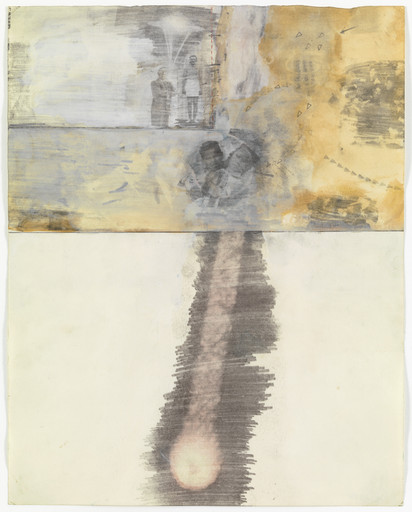 Robert Rauschenberg. Canto XVI: Circle Seven, Round 3, The Violent Against Nature and Art from the series Thirty-Four Illustrations for Dante's Inferno. 1959-60