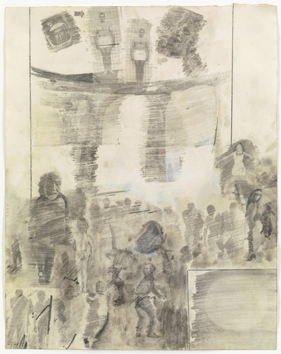 Robert Rauschenberg. Canto XX: Circle Eight, Bolgia 4, The Fortune Tellers and Diviners from the series Thirty-Four Illustrations for Dante's Inferno. 1959-60