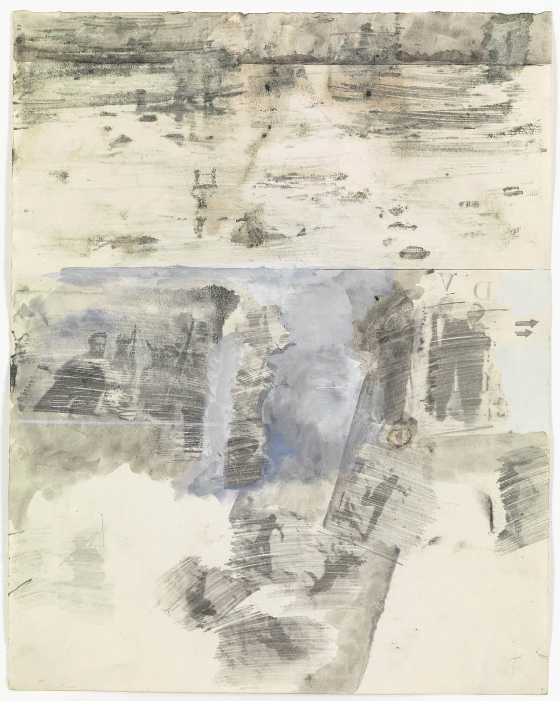 Robert Rauschenberg. Canto XXII: Circle Eight, Bolgia 5, The Grafters from the series Thirty-Four Illustrations for Dante's Inferno. (1959-60)