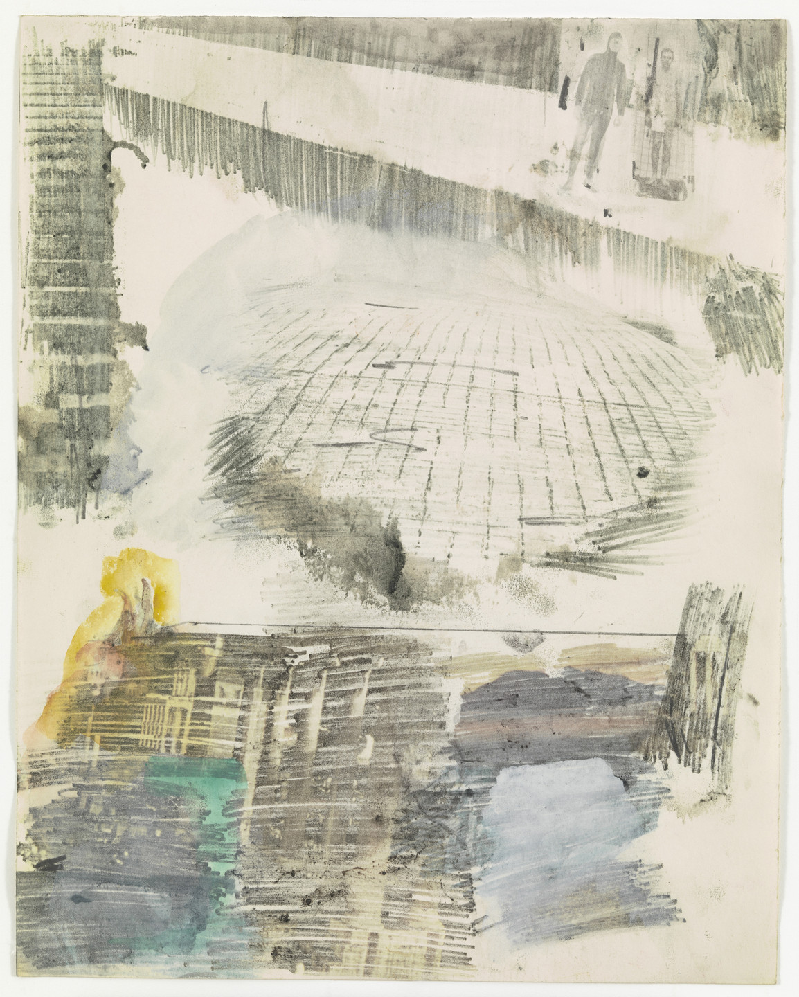 Robert Rauschenberg. Canto XXVI: Circle Eight, Bolgia 8, The Evil Counselors, from the series Thirty-Four Illustrations for Dante's Inferno. (1959-60)