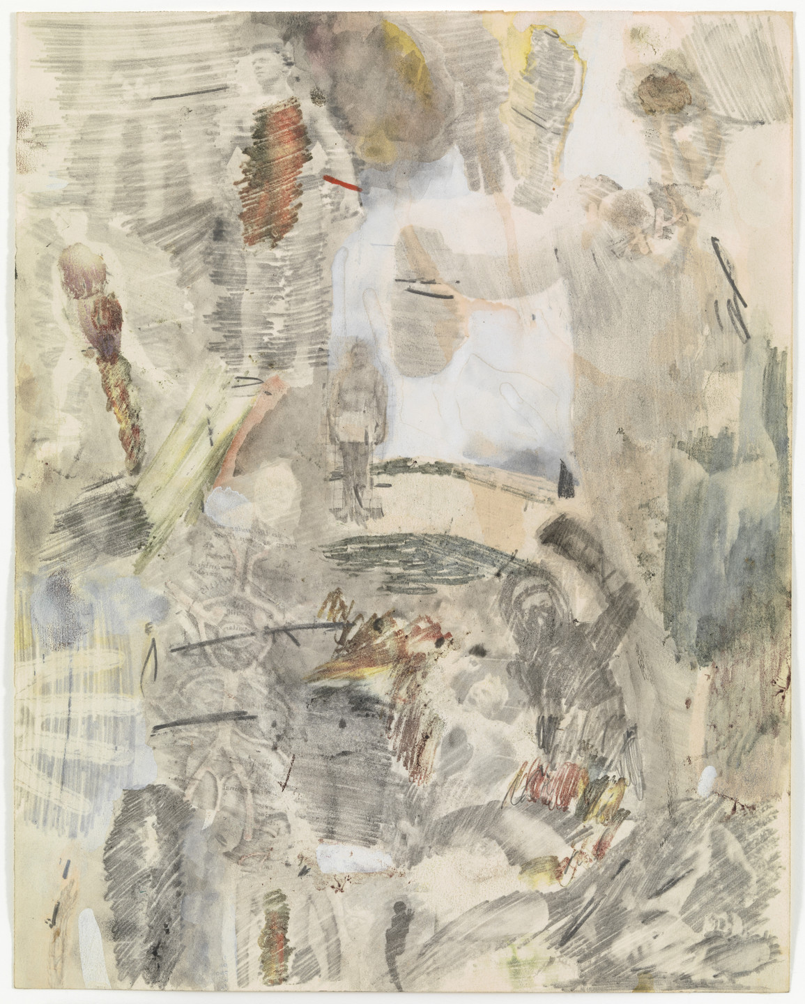 Robert Rauschenberg. Canto XXVIII: Circle Eight, Bolgia 9, The Sowers of Discord: The Sowers of Religious and Political Discord Between Kinsmen from the series Thirty-Four Illustrations for Dante's Inferno. (1959-60)