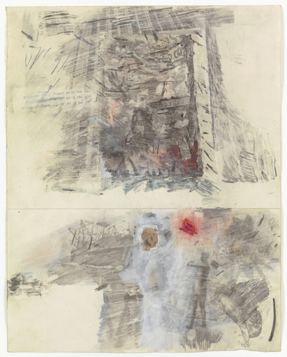 Robert Rauschenberg. Canto III: The Vestibule of Hell, The Opportunists from the series Thirty-Four Illustrations for Dante's Inferno. 1958