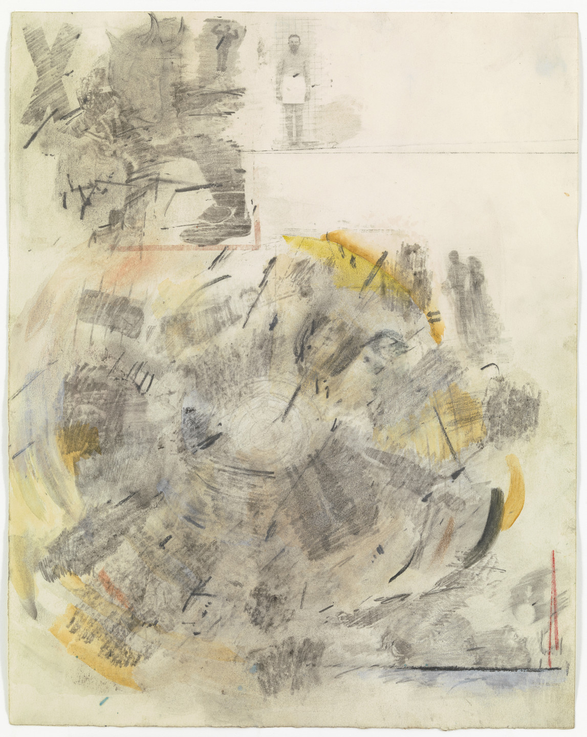 Robert Rauschenberg. Canto V: Circle Two, The Carnal from the series Thirty-Four lIlustrations for Dante&#39;s Inferno. 1958