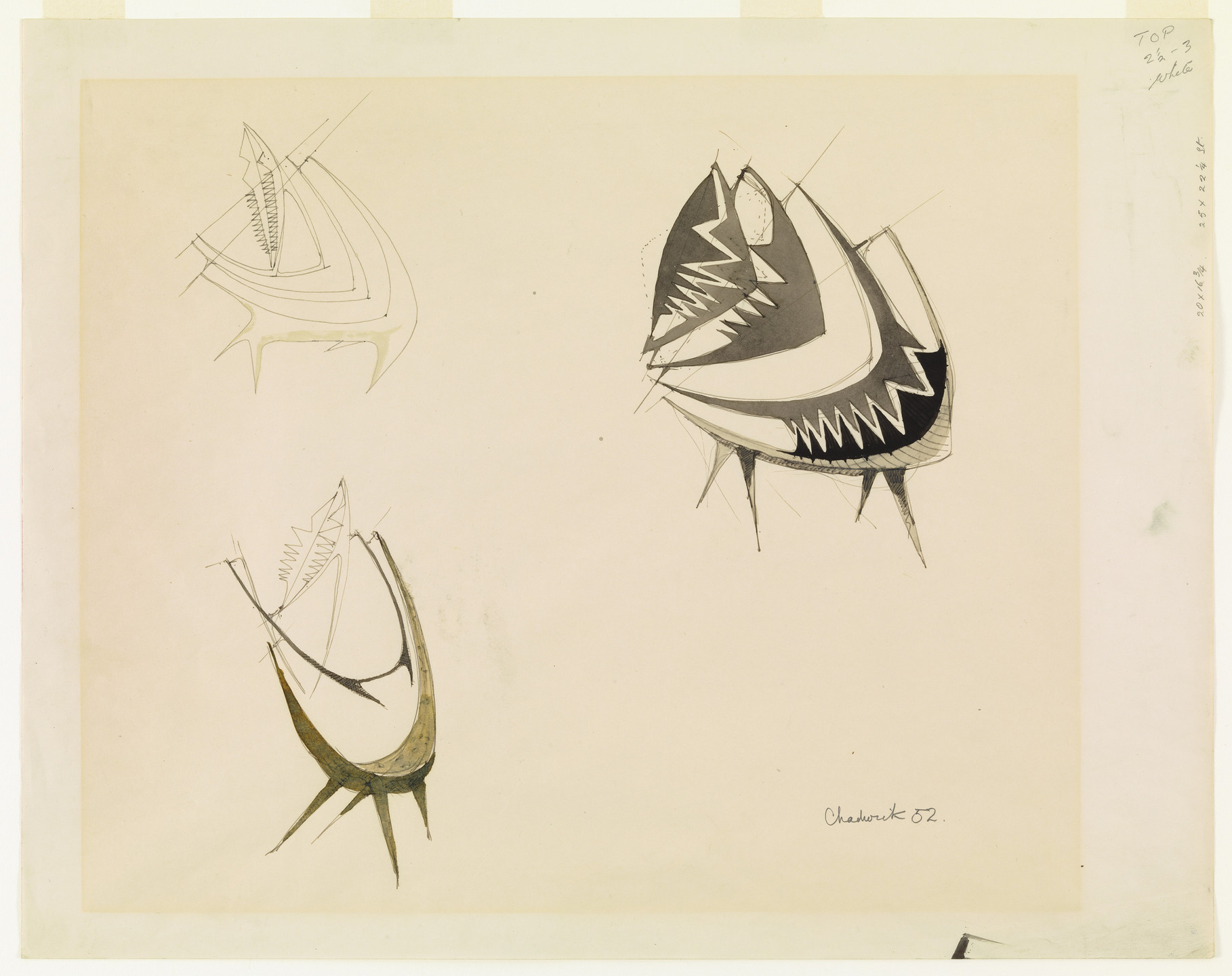 Lynn Chadwick. Studies for Balanced Sculpture. (1952)