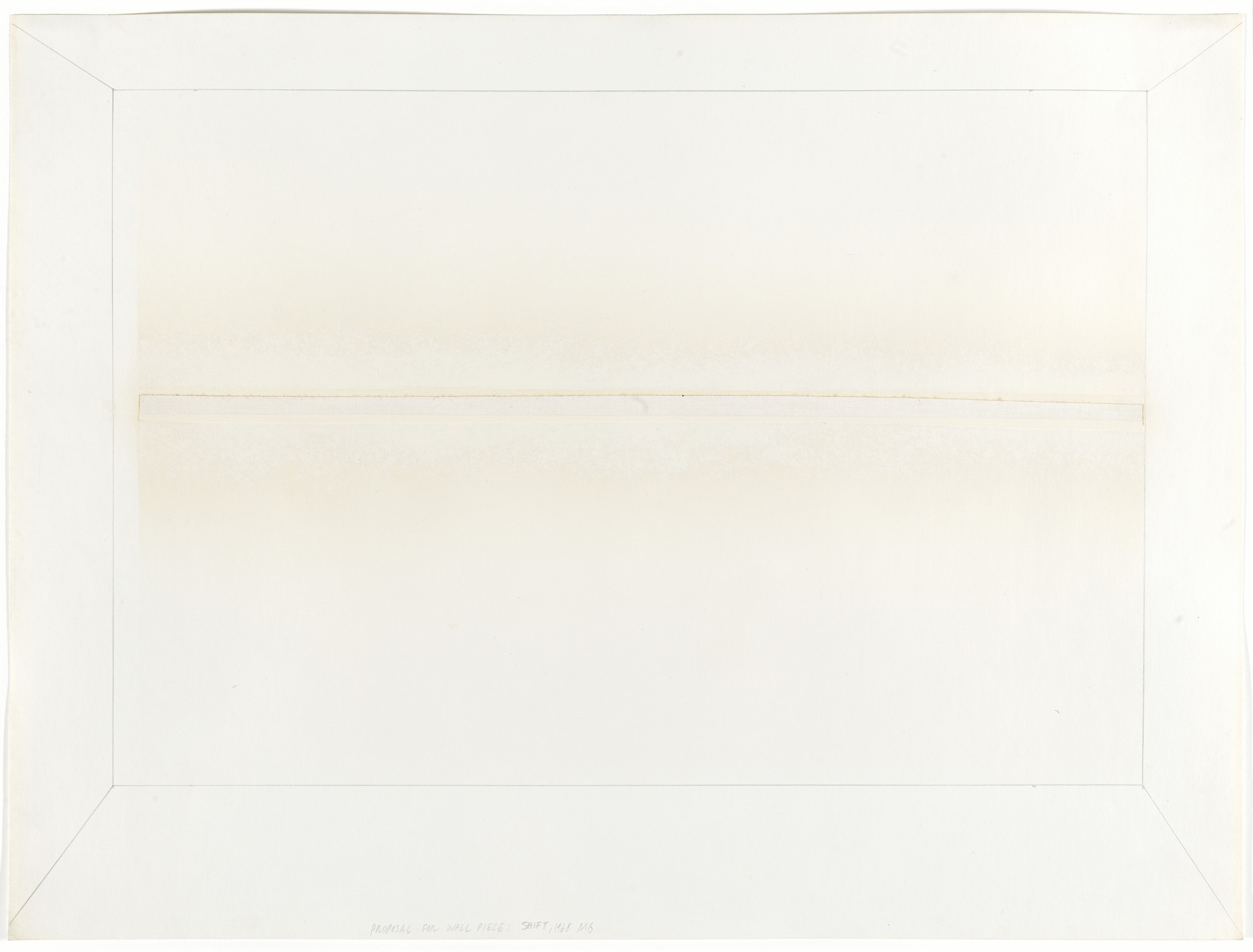 Mel Bochner. Proposal for Wall Piece: Shift. 1968