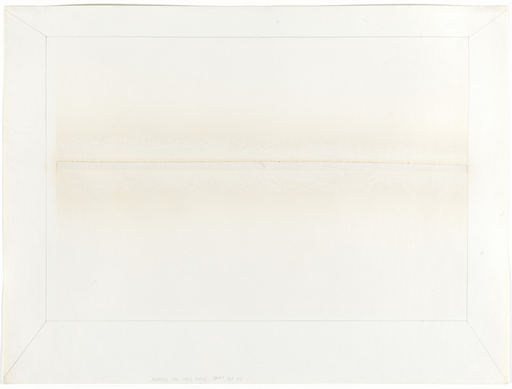 Proposal for Wall Piece: Shift, Mel Bochner, 1968