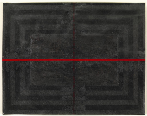 Red Line -- Graphite Painting