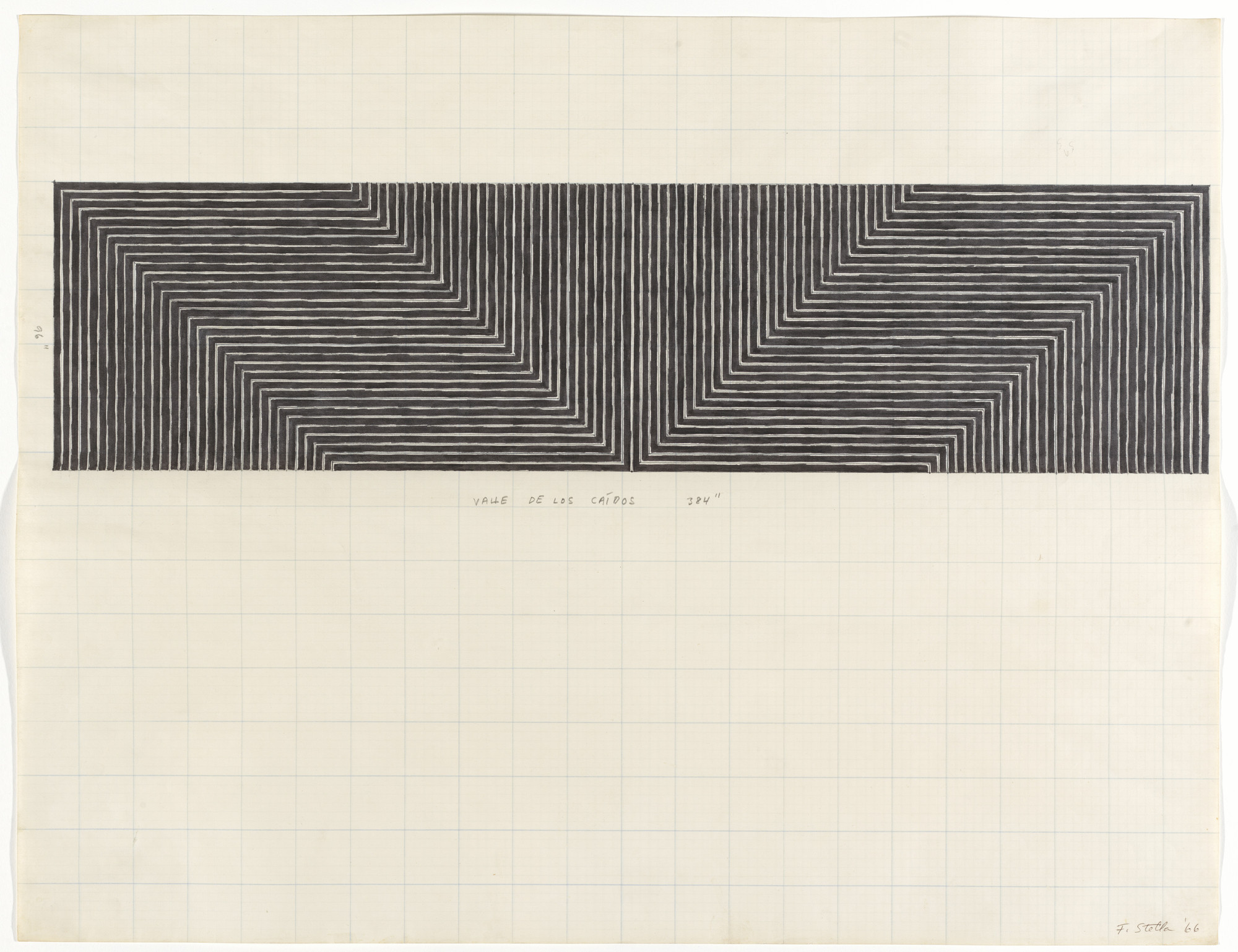 Frank Stella. Study for Valle de los Caídos