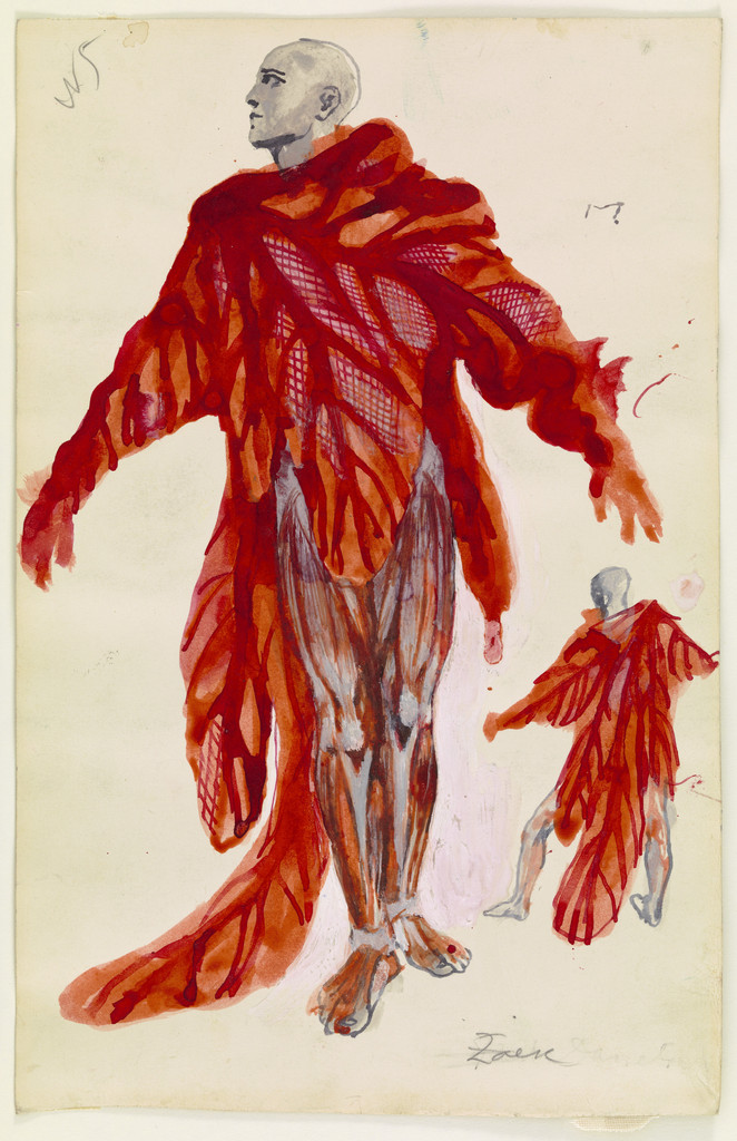 Costume design for the ballet The Cave of Sleep