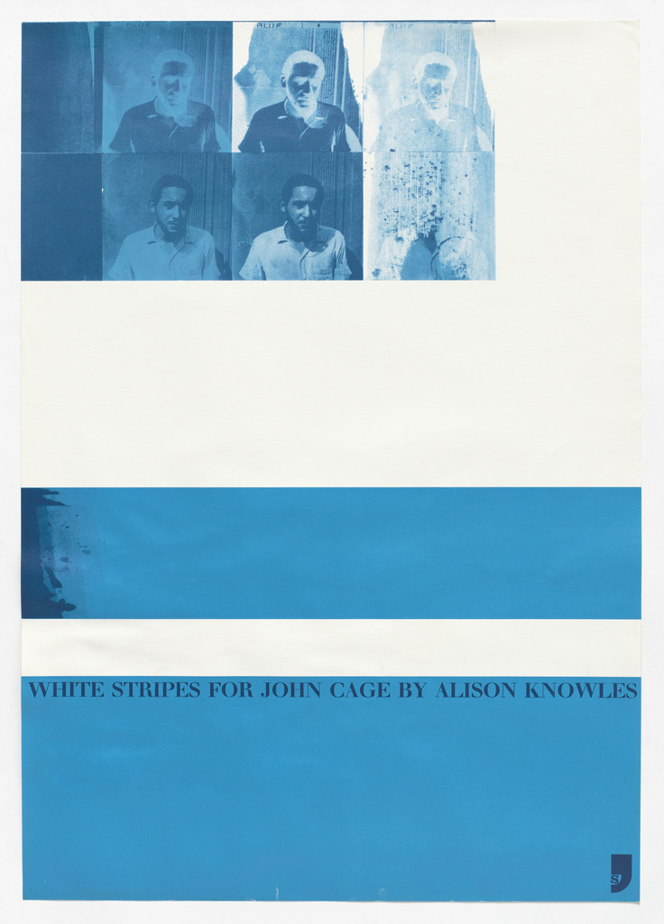 White Stripes for John Cage from Situazione (Second series) by Alison Knowles