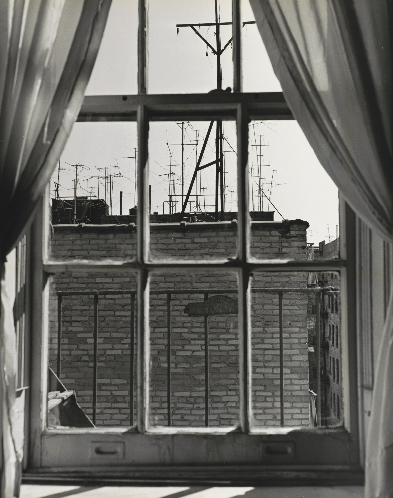 Ilse Bing. Rooftops, New York