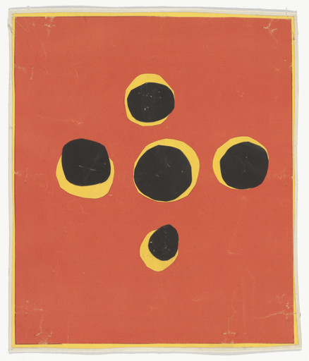 Henri Matisse. Maquette for a burse from a set of red and yellow liturgical vestments designed for the Chapel of the Rosary of the Dominican Nuns of Vence. c. 1950