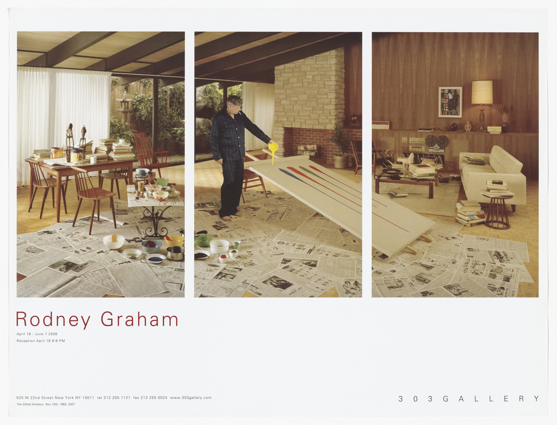 Rodney Graham. Poster for The Gifted Amateur. 2008