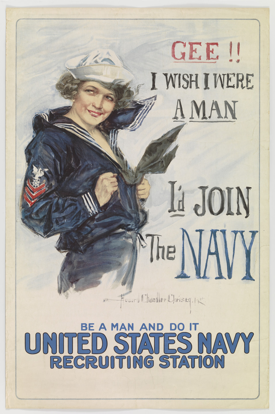 Howard Chandler Christy. Gee!! I Wish I Were a Man. 1917