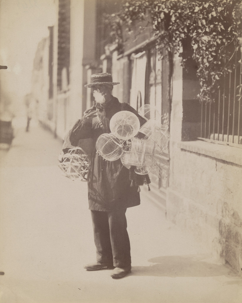 Marchand de paniers de fil de fer