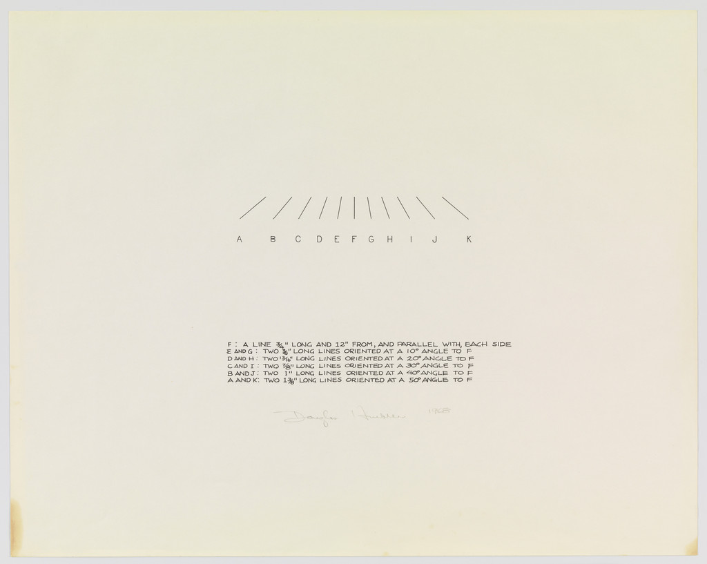 F:  A Line 3/4" Long & 12" From, and Parallel With, Each Side