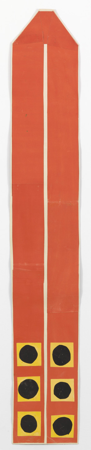Henri Matisse. Maquette for a stole from a set of red and yellow liturgical vestments designed for the Chapel of the Rosary of the Dominican Nuns of Vence. c. 1950
