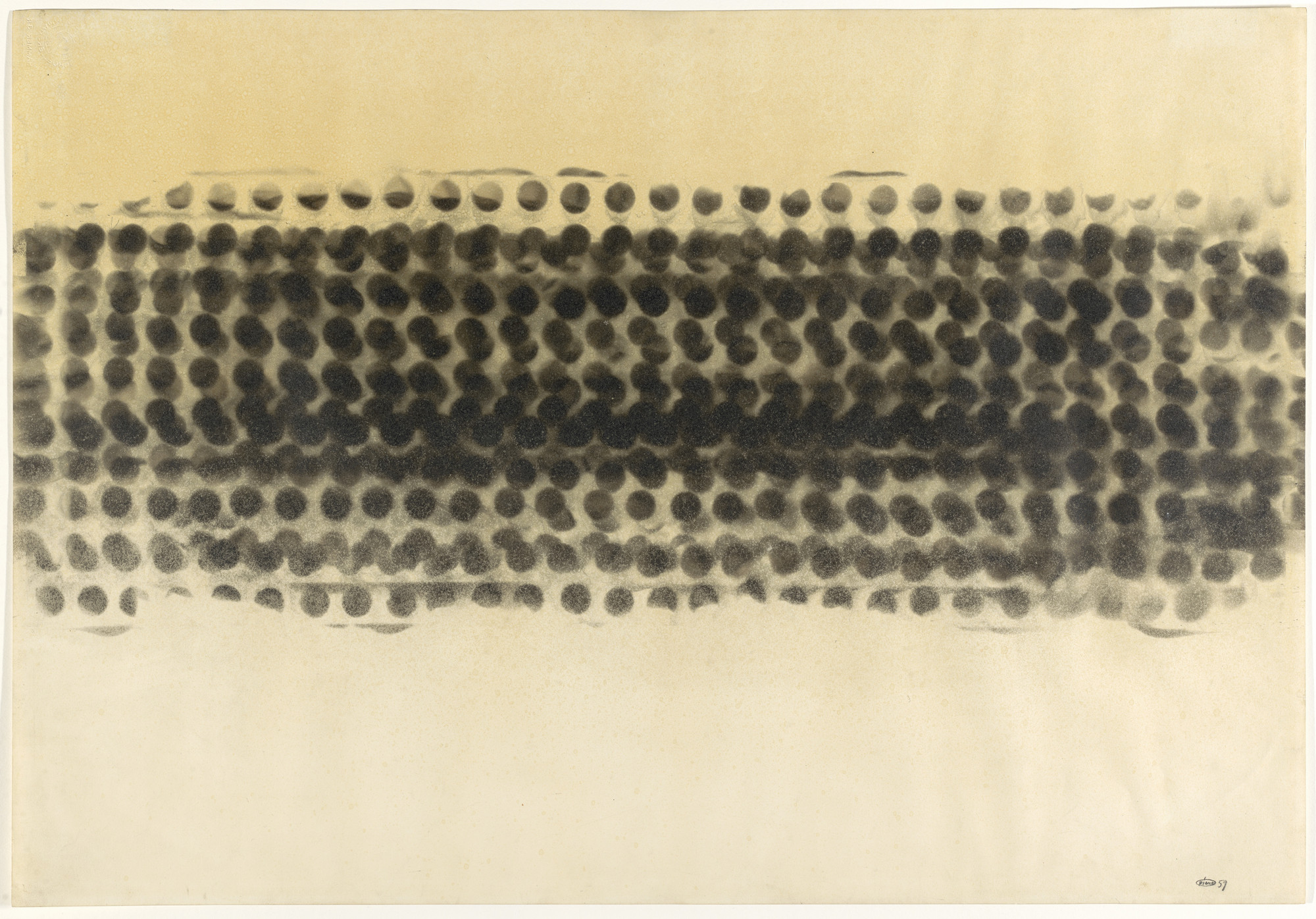 Otto Piene. Untitled (Smoke Drawing) (Ohne Titel [Rauchzeichnung]). 1959