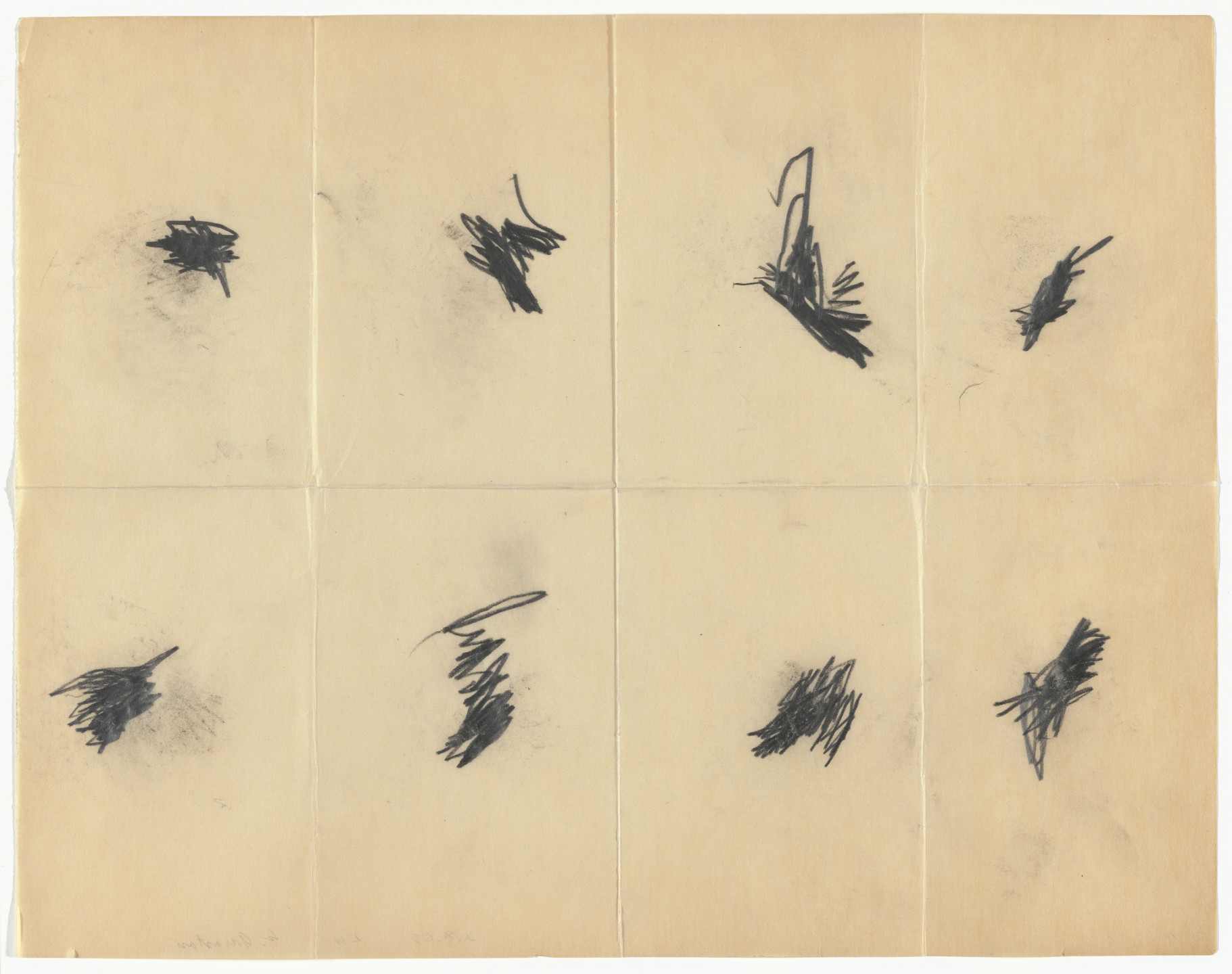 William Anastasi. Untitled (Pocket Drawings). 1969