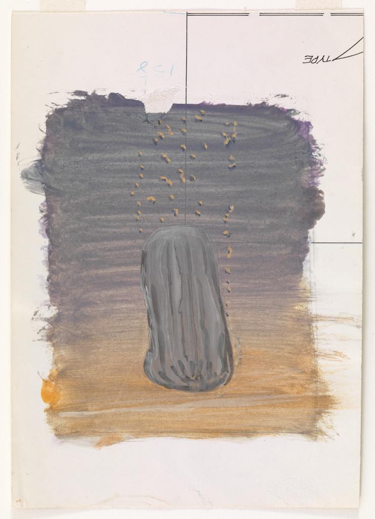 Untitled (23 November 1970), Robert Overby, 1970, Gouache and pencil on paper